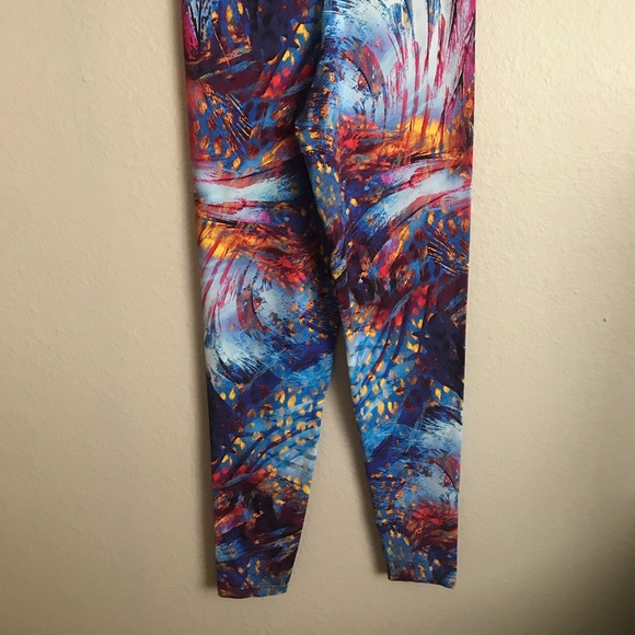 1 Pair of Colorful Patterned High Quality Leggings. Made in Brazil. - Picture 3 of 5